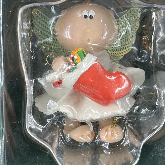 Angel Cheeks Christmas Ornaments, Set of 4 New In Box - Picture 3 of 10